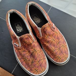 Basketball Vans Slip on Kids 3 Orange